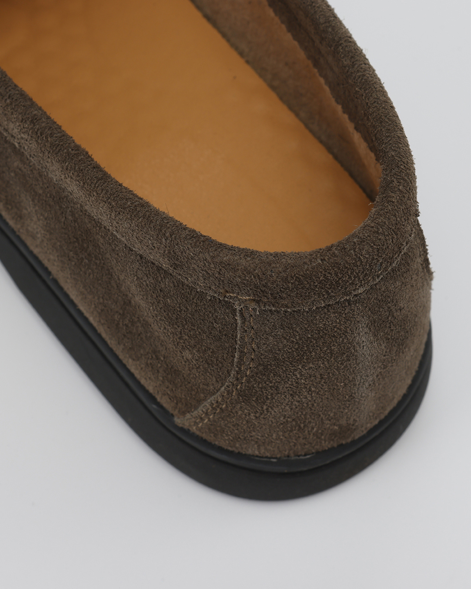 Mocassini in pelle scamosciata premium - Suola nera