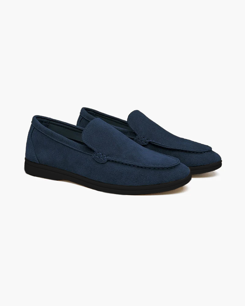 Mocassini in pelle scamosciata premium - Suola nera