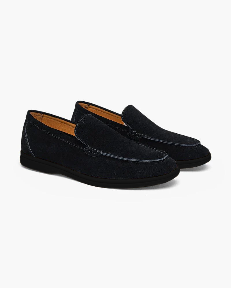 Mocassini in pelle scamosciata premium - Suola nera