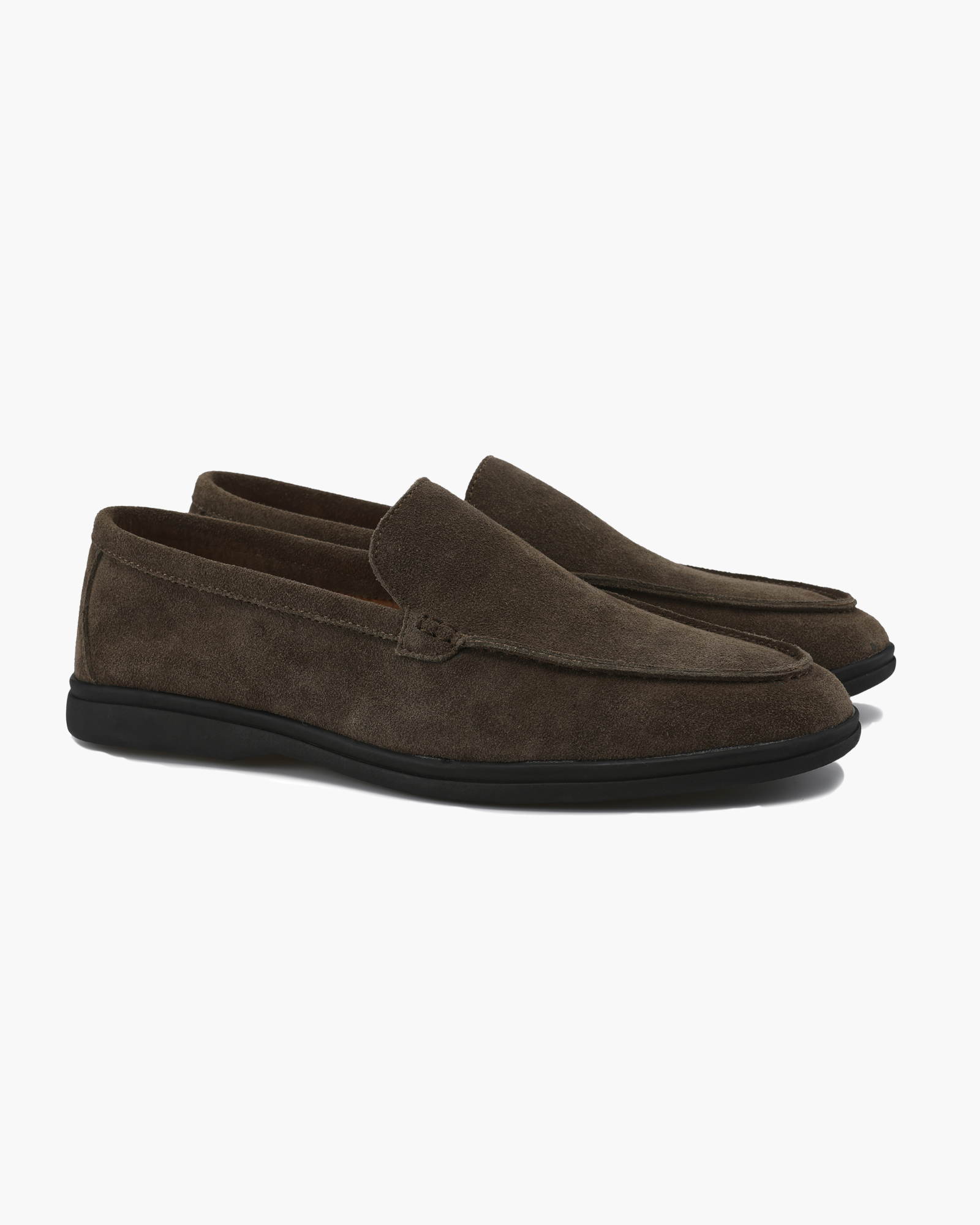 Mocassini in pelle scamosciata premium - Suola nera